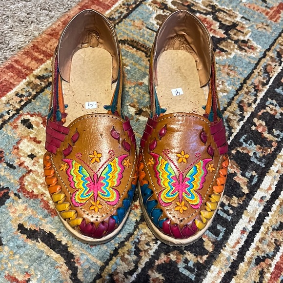 Mexican huarache leather sandals - Picture 2 of 4
